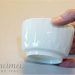 Jingdezhen Yingqing Porcelain Plantain Leaf Motif Curved Owner’s Tea Bowl