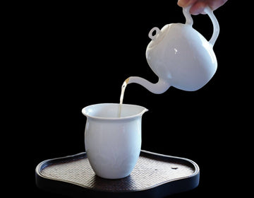Tea Ware - Jingdezhen Treasure Yingqing Porcelain Relief Teapot