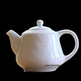Jingdezhen Treasure Yingqing White Porcelain Relief Teapot Elaborate Lotus