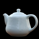 Jingdezhen Treasure Yingqing White Porcelain Relief Teapot Elaborate Lotus