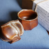 Jingdezhen Wood-fired Octagon and Heptagon Master Teacups Hand-crafted