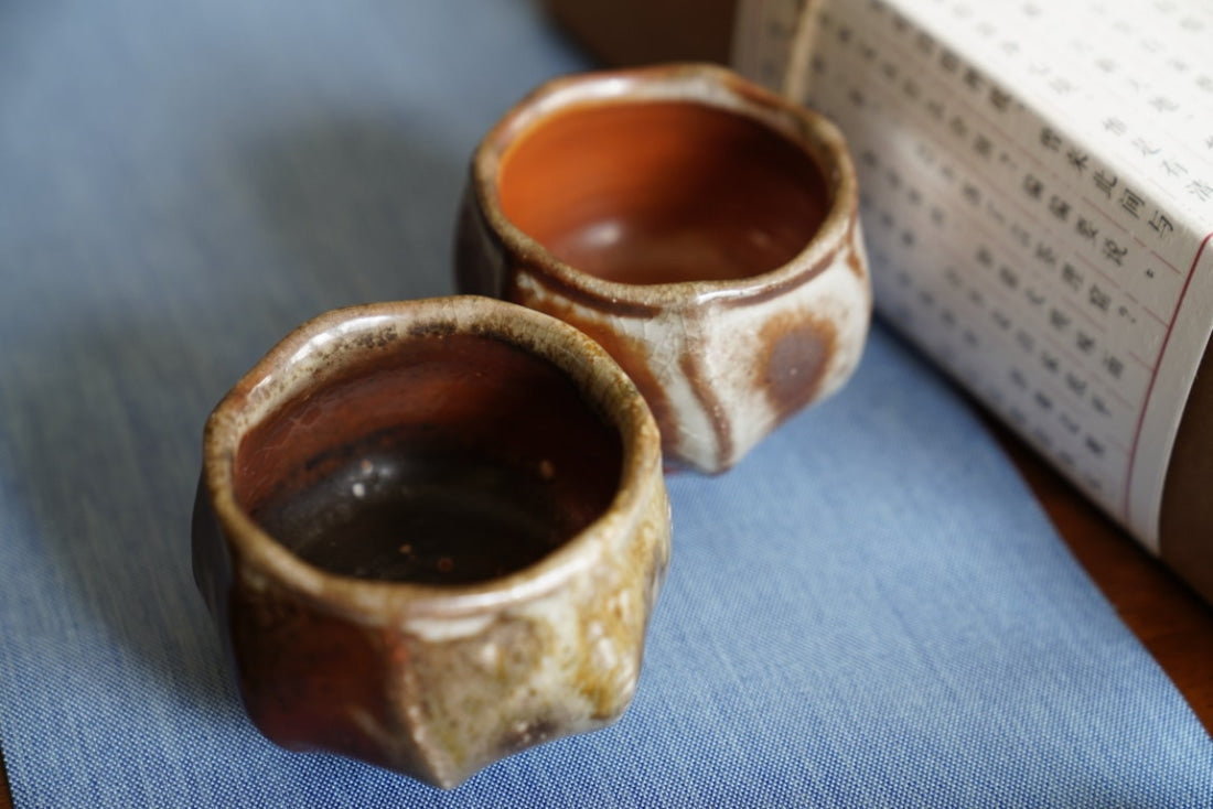 Jingdezhen Wood-fired Octagon and Heptagon Master Teacups Hand-crafted