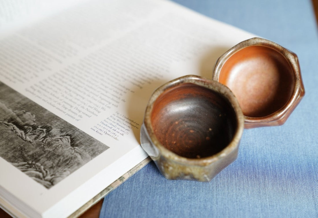 Jingdezhen Wood-fired Octagon and Heptagon Master Teacups Hand-crafted