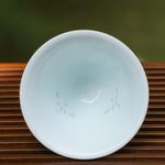 Jingdezhen Wucai Falang High Profile Teacup Magpie Chirping Spring