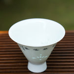 Jingdezhen Wucai Falang High Profile Teacup Magpie Chirping Spring