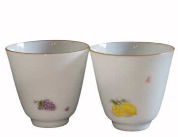 Tea Ware - Jingdezhen Wucai Porcelain Five Flavors Gongfu Teacup -