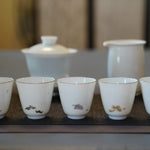 Jingdezhen Wucai Porcelain Five Flavors Gongfu Teacup