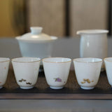 Jingdezhen Wucai Porcelain Five Flavors Gongfu Teacup