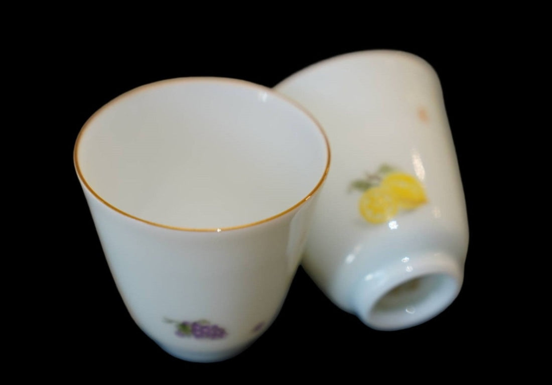 Jingdezhen Wucai Porcelain Five Flavors Gongfu Teacup