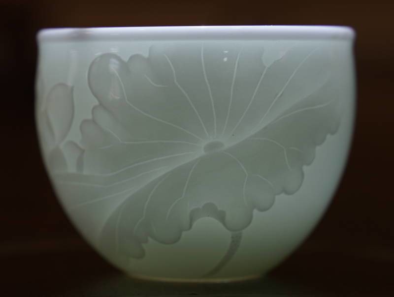 Tea Ware - Jingdezhen Yingqing White Porcelain Cup Exquisite Floral