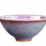 Jun Porcelain Tea Cup Jun Kiln Purple Landscape Impressionist’s Art 75ml