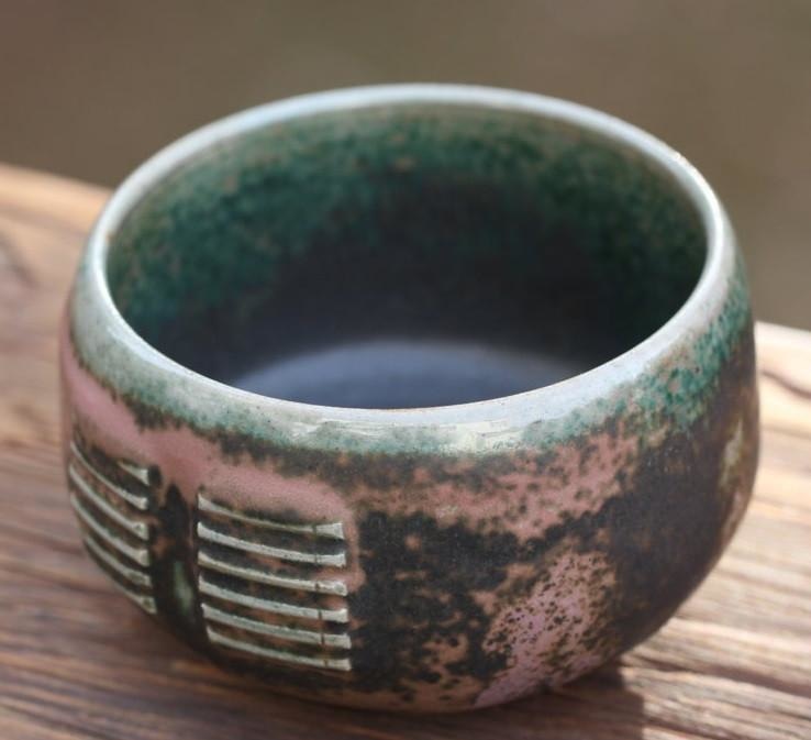 Tea Ware - Jun Porcelain Bowl Charcoal - fired Masterpiece