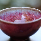 Jun Porcelain Tea Cup Contemporary Red 80ml