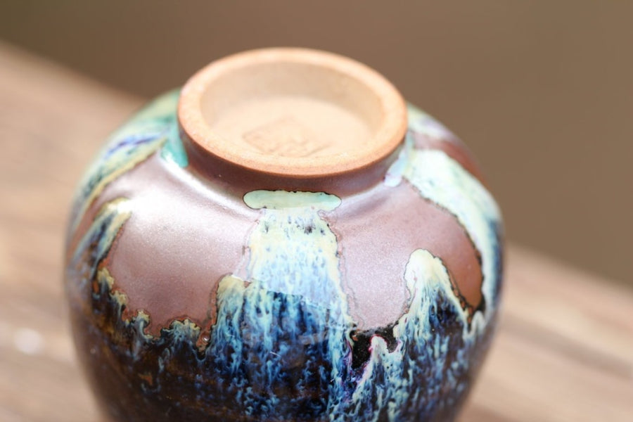 Jun Porcelain Tea Cup Copper Canyon 120ml