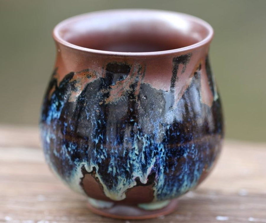 Jun Porcelain Tea Cup Copper Canyon 120ml