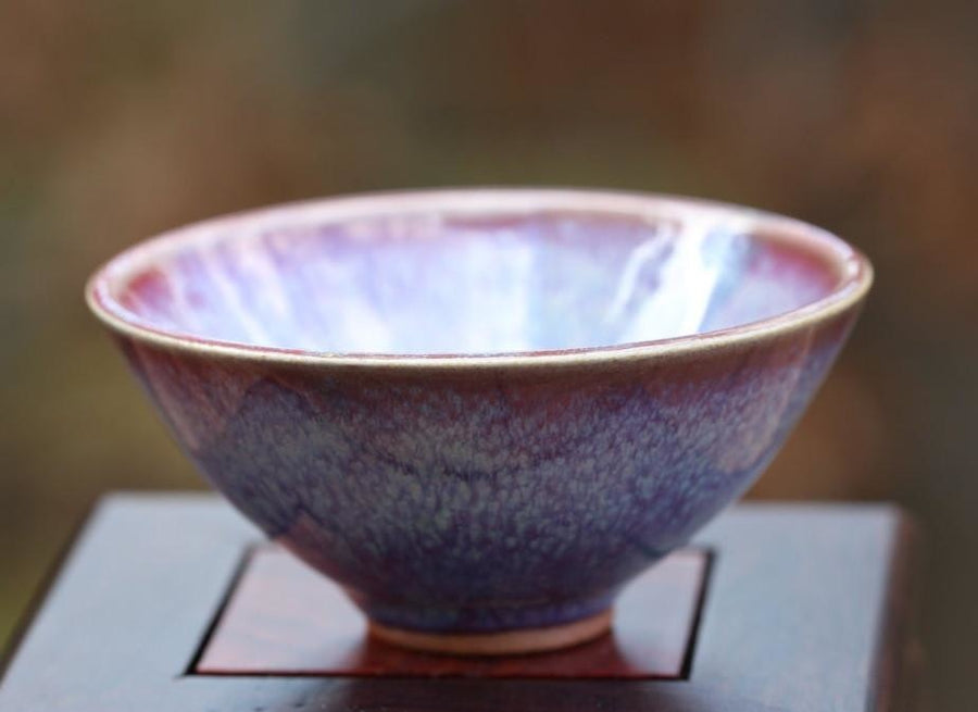 Tea Ware - Jun Porcelain Cup Kiln Purple Landscape Impressionist’s