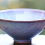 Jun Porcelain Tea Cup Jun Kiln Purple Landscape Impressionist’s Art 75ml