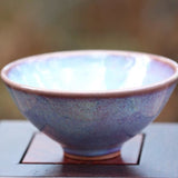 Jun Porcelain Tea Cup Jun Kiln Purple Landscape Impressionist’s Art 75ml