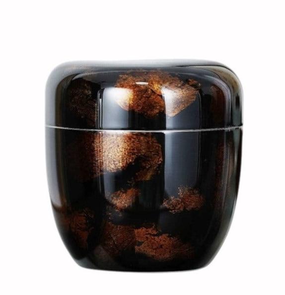 Lacquered Solid Tin Tea Caddy