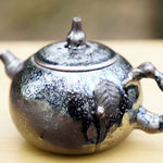 Masterpiece Langgui Jian Shui Purple Clay Teapot Wood-fired Beetle and Leaf