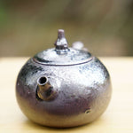 Masterpiece Langgui Jian Shui Purple Clay Teapot Wood-fired Beetle and Leaf