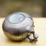 Masterpiece Langgui Jian Shui Purple Clay Teapot Wood-fired Beetle and Leaf