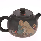 Masterpiece Jian Shui Clay Monk and Dragon Teapot