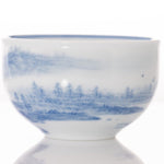 Masterpiece Jingdezhen Blue and White Porcelain Tea Bowl Distant Mountain Landscape