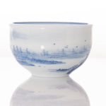Masterpiece Jingdezhen Blue and White Porcelain Tea Bowl Distant Mountain Landscape