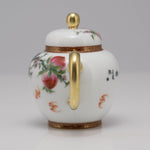 Masterpiece Gold-Plated Enamel Porcelain Teapot Longevity Peach