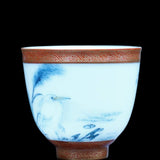 Masterpiece Jingdezhen Wucai Porcelain Gold Banded Wucai Prosperity Teacup