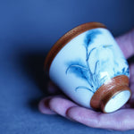 Masterpiece Jingdezhen Wucai Porcelain Gold Banded Wucai Prosperity Teacup