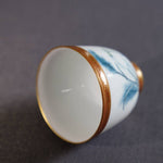 Masterpiece Jingdezhen Wucai Porcelain Gold Banded Wucai Prosperity Teacup