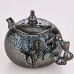 Masterpiece Langgui Jian Shui Purple Clay Teapot Wood-fired Beetle and Leaf
