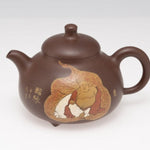 Masterpiece Yixing Zisha Clay-Painting Teapot Ru Ding Zen Happiness