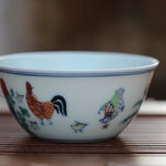 Porcelain Chicken Cup Replica of Ming Dynasty Chenghua Mark