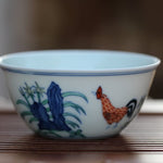 Porcelain Chicken Cup Replica of Ming Dynasty Chenghua Mark