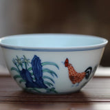 Porcelain Chicken Cup Replica of Ming Dynasty Chenghua Mark