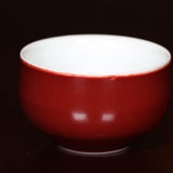 Jingdezhen Porcelain Tea Cup Red Glazed