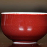 Jingdezhen Porcelain Tea Cup Red Glazed