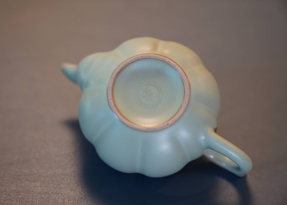 Ru Kiln Porcelain Sunflower Teapot with optional Matching Base and Teacup Set