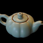 Ru Kiln Porcelain Sunflower Teapot with optional Matching Base and Teacup Set