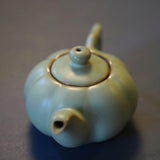 Ru Kiln Porcelain Sunflower Teapot with optional Matching Base and Teacup Set
