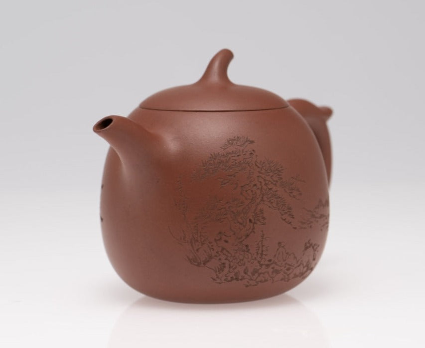 Tea Ware - Silver Medal Winner Yixing Zisha Purple Clay Palace Teapot