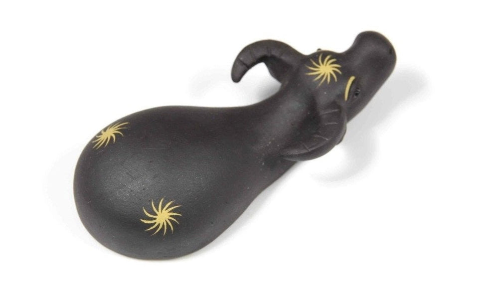 Tea Pet Lucky Water Buffalo Accented with Golden Star