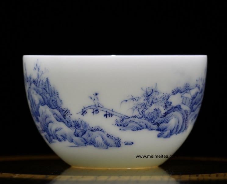 Tea Ware - Treasure Blue and White Porcelain Cup Masterpiece