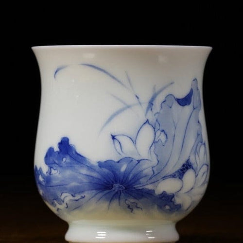 Treasure Jingdezhen Blue and White Porcelain Teacup Lotus