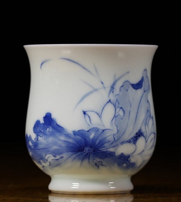 Treasure Jingdezhen Blue and White Porcelain Teacup Lotus