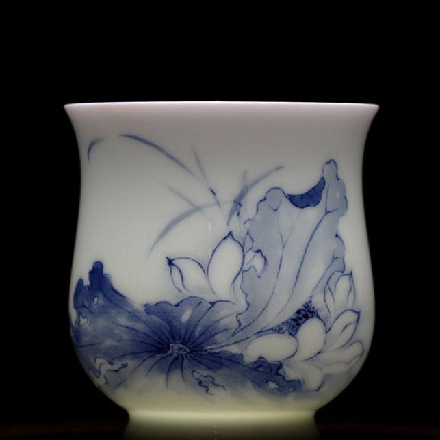 Treasure Jingdezhen Blue and White Porcelain Teacup Lotus