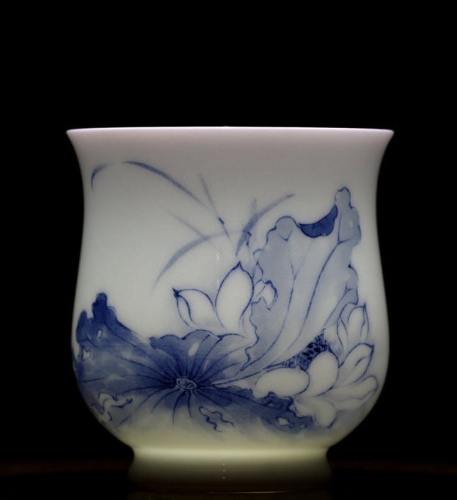 Treasure Jingdezhen Blue and White Porcelain Teacup Lotus
